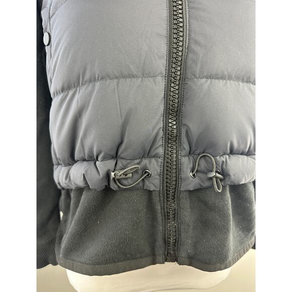 James Perse x Yosemite Mixed Media Jacket Zip Puffer Black Size 1 US Small - Picture 7 of 16